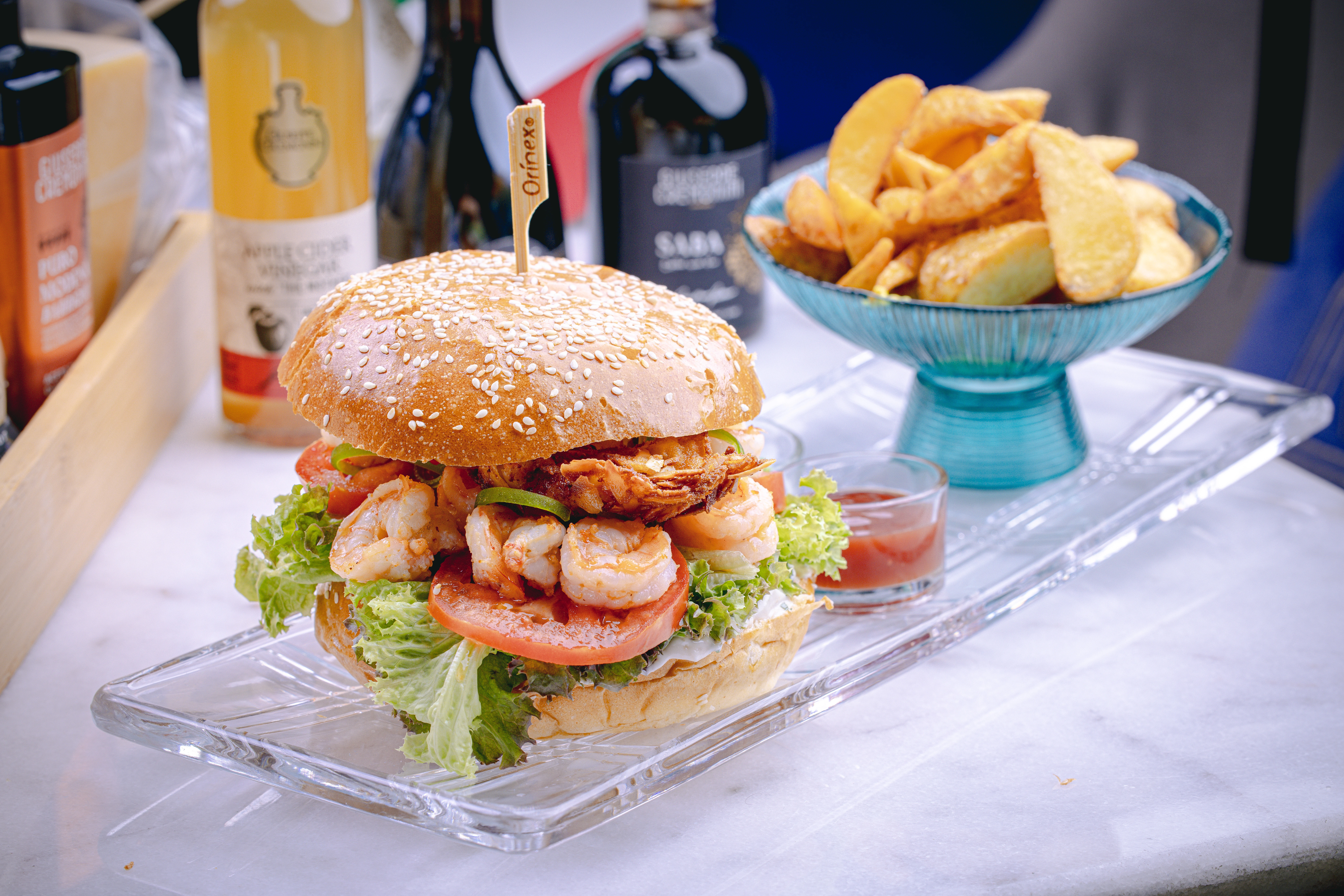 Shrimp Golden Burger